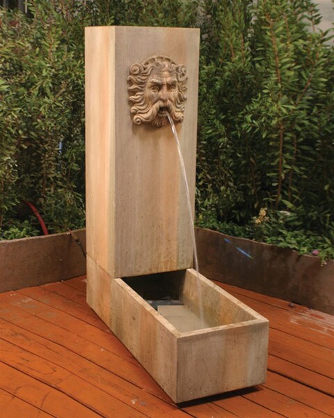 Water Trough Greenman Fountain High Relief Plaque
